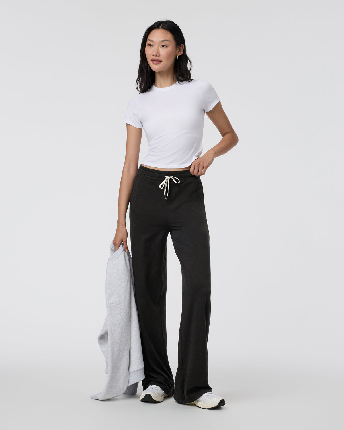 Halo Essential Wideleg - Long Black Heather | Vuori online - US 3597