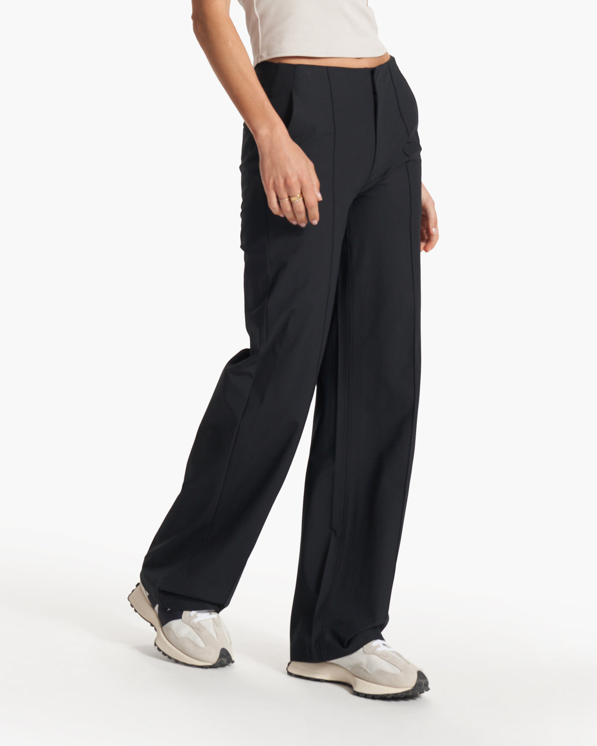 Women's Meta Wideleg Black Tailored Pants | Vuori for sale - US 9899