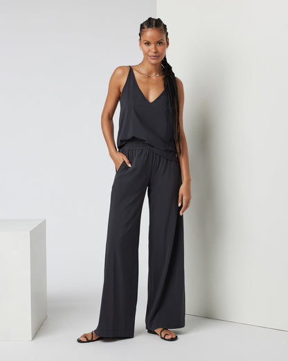 Villa Wideleg - Long Black Tall Wide Leg Pants | Vuori online - US 5070