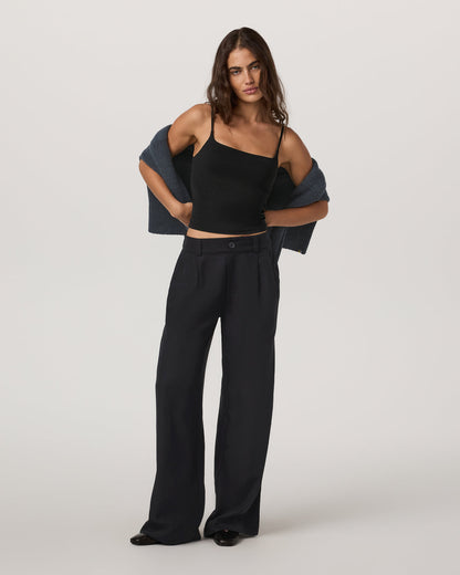 Trestles Twill Wideleg Women's Black Trouser Pants | Vuori online - US 2535