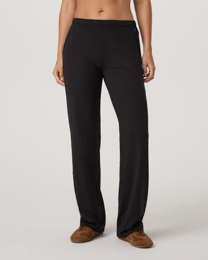 Halo Straight Leg - Long Women's Solid Black Pants | Vuori discount - US 7811