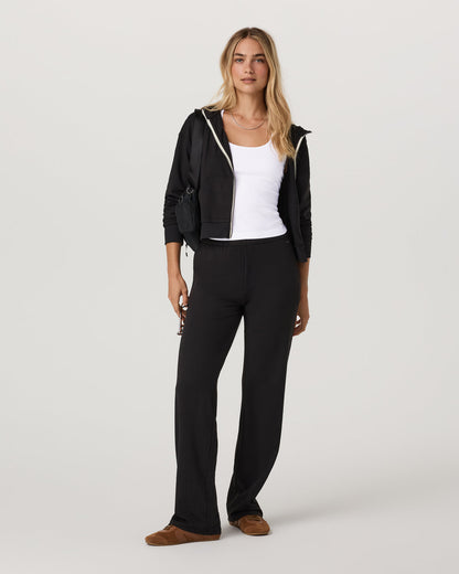 Halo Straight Leg - Long Women's Solid Black Pants | Vuori discount - US 7811