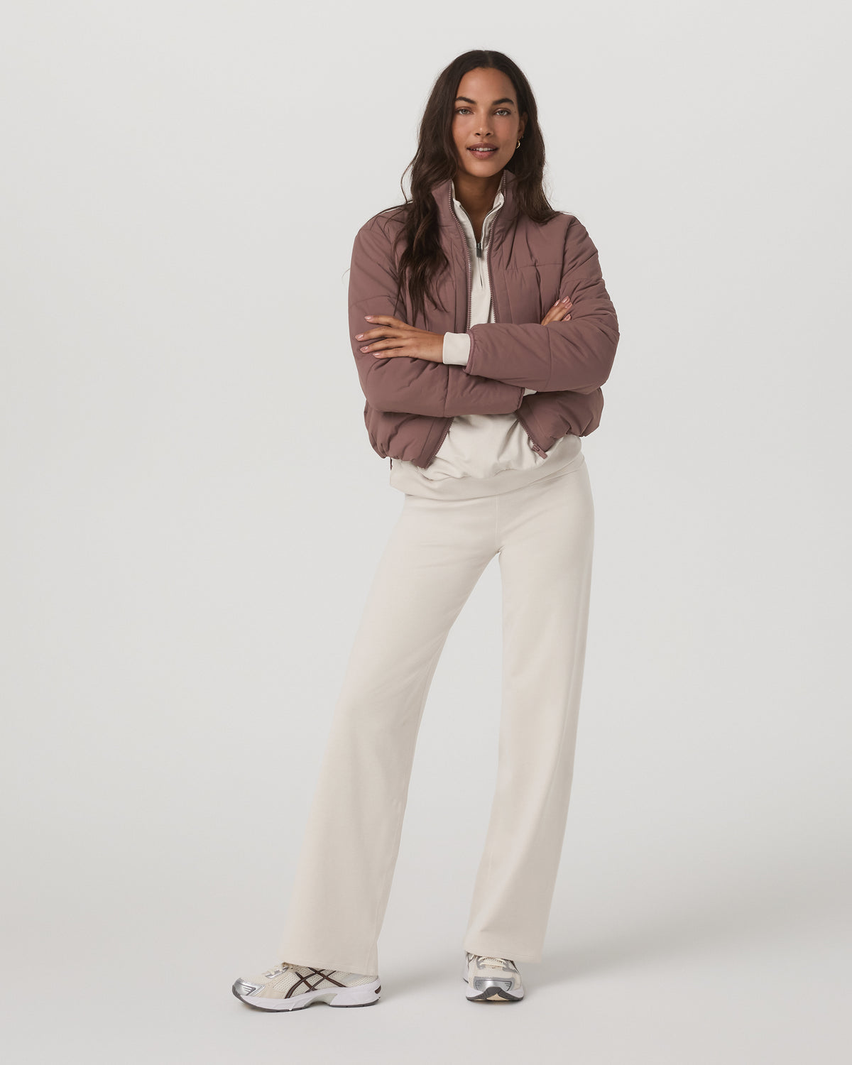 Granite Foldover Straight Leg Women's Oatmeal Heather Pant | Vuori shop - US 9501