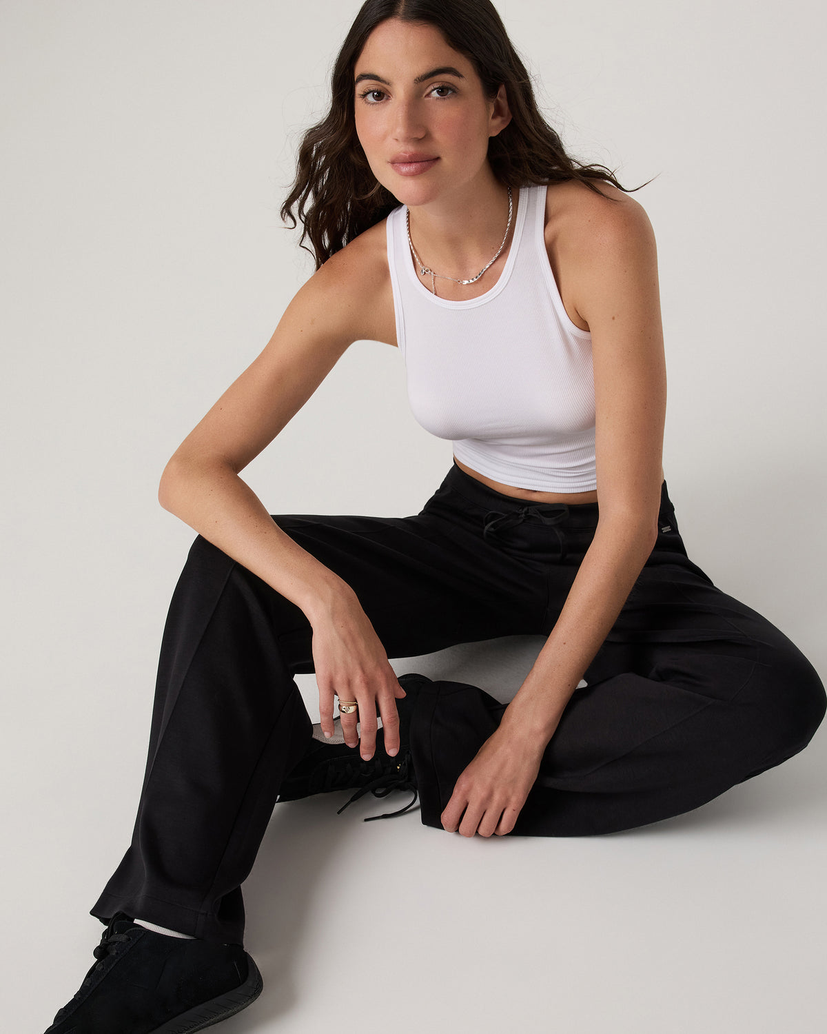 Compose Wideleg Pant Women's Black Mid-High Rise Pant | Vuori sale - US 4537