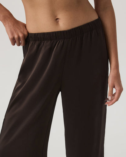 Nova Satin Wideleg Pant Women's Dark Java Pants | Vuori onsale - US 6723