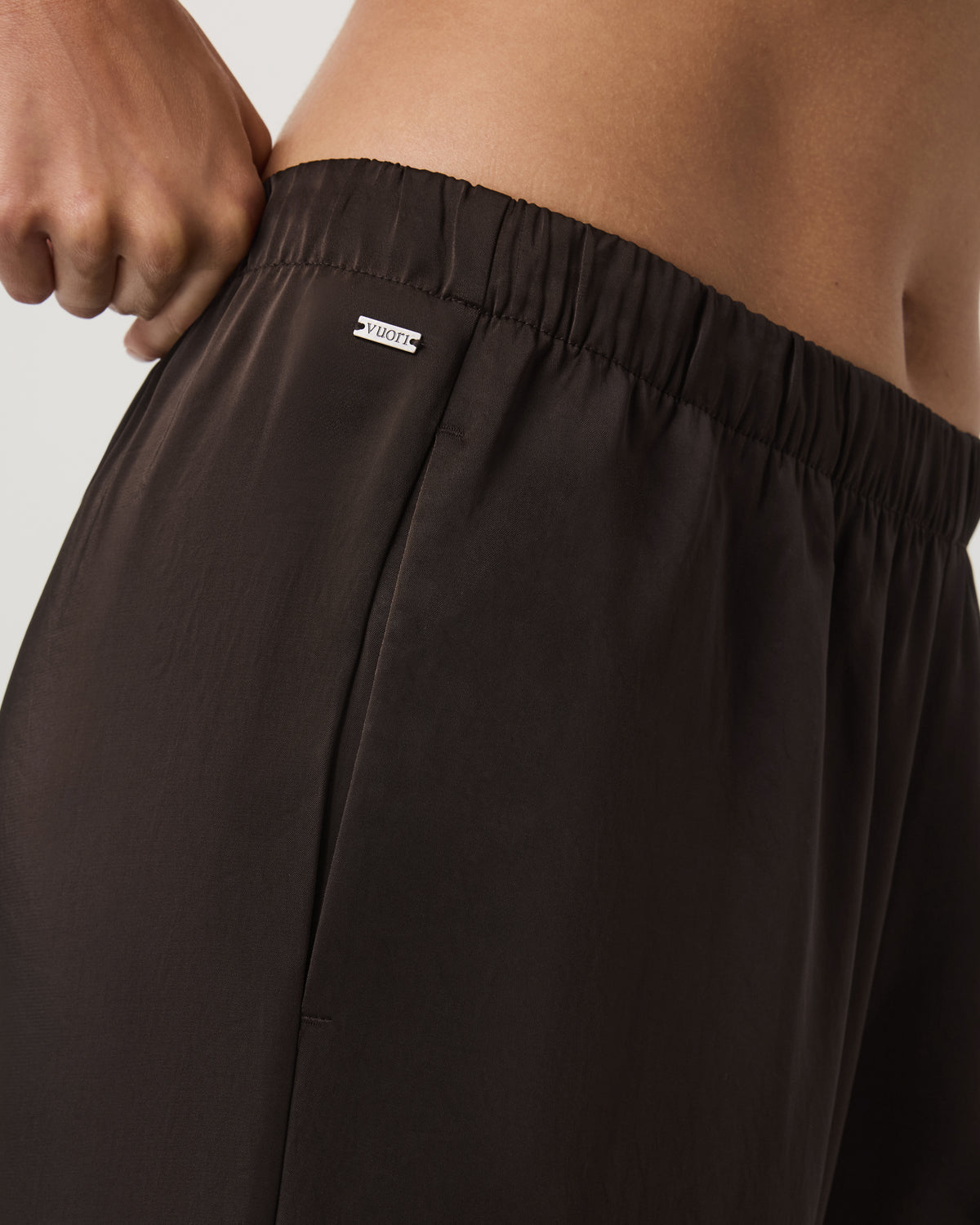 Nova Satin Wideleg Pant Women's Dark Java Pants | Vuori onsale - US 6723