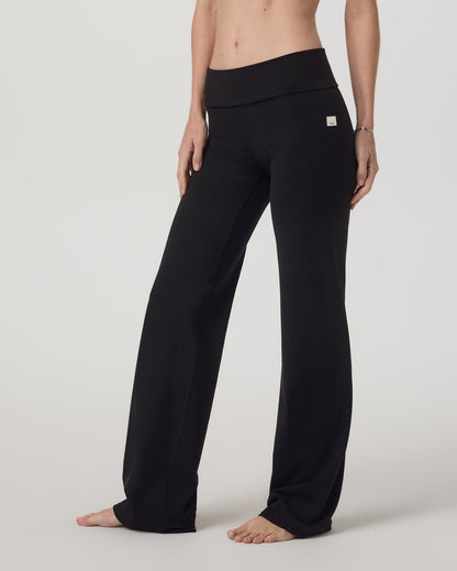 Vuori AllTheFeels™ Foldover Pant Women's Black Pants | Vuori for sale - US 1135