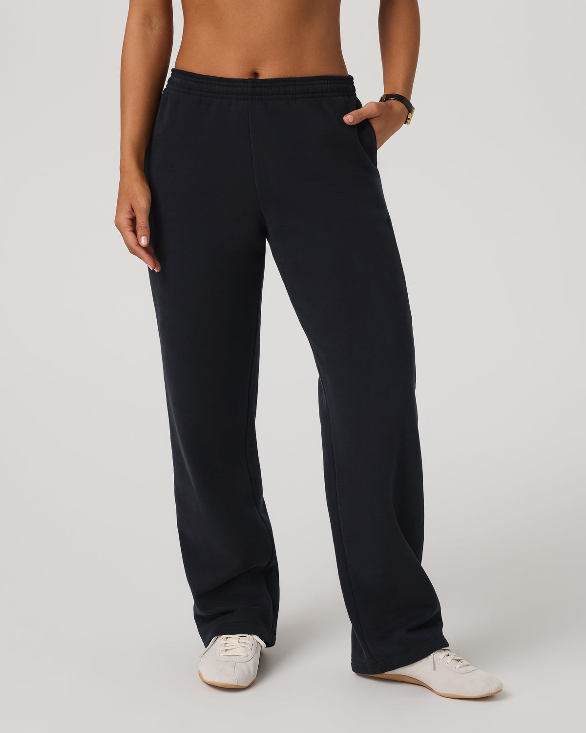 Women's Restore Straight Leg Sweatpant Washed Black | Vuori sale - US 3684