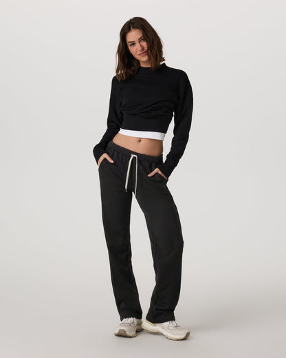 Sedona Straight Leg Sweatpant - Long Women's Black Pant | Vuori online - US 2481