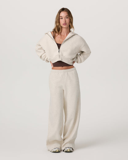 Women's Restore Ultra Wideleg Sweatpant Bone Heather | Vuori outlet - US 3871