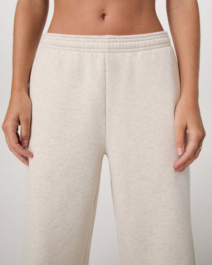 Women's Restore Ultra Wideleg Sweatpant Bone Heather | Vuori outlet - US 3871