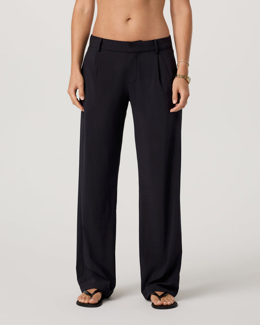 Villa Low Slung Trouser Women's Black Low-Rise Pants | Vuori outlet - US 3530