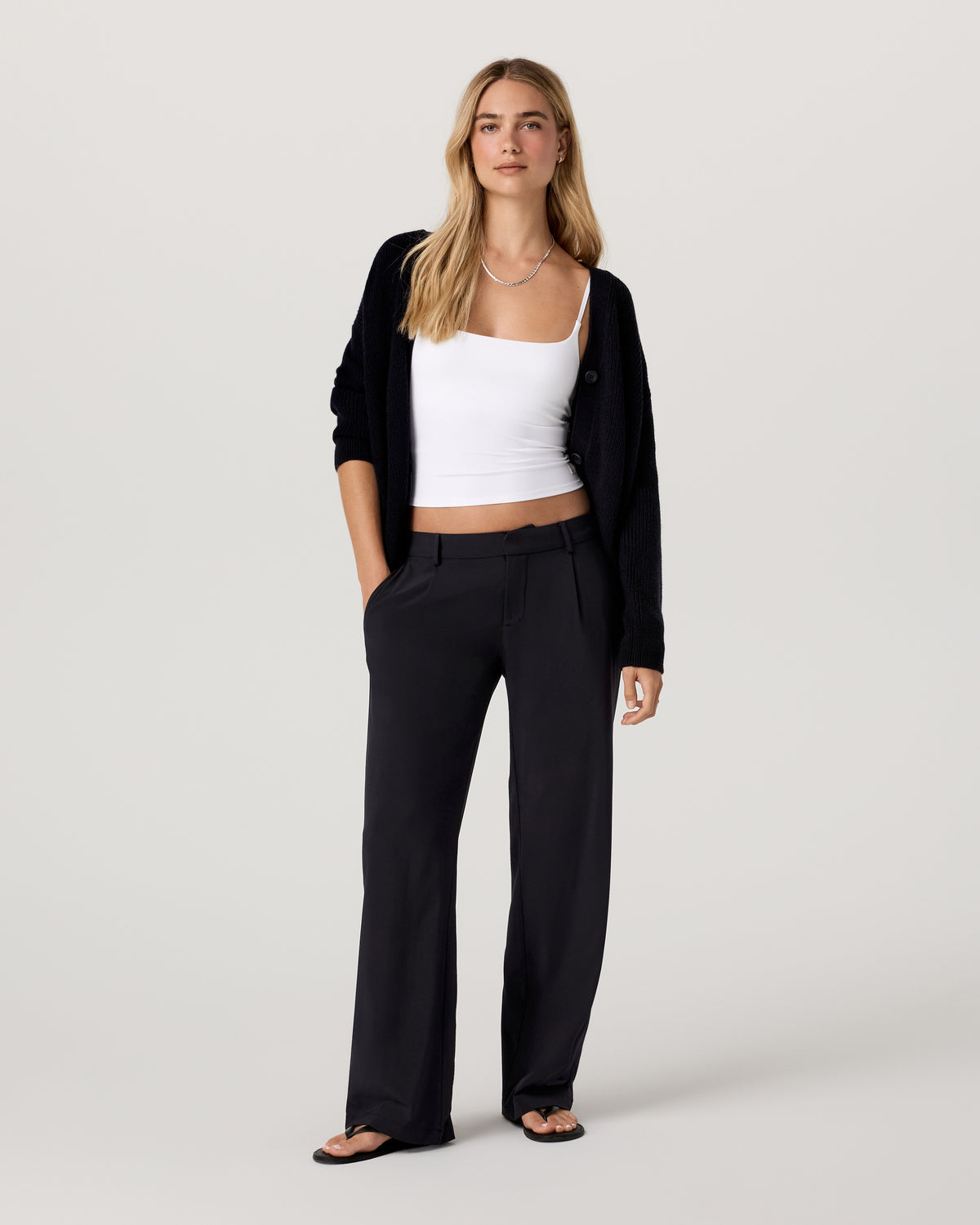 Villa Low Slung Trouser Women's Black Low-Rise Pants | Vuori outlet - US 3530