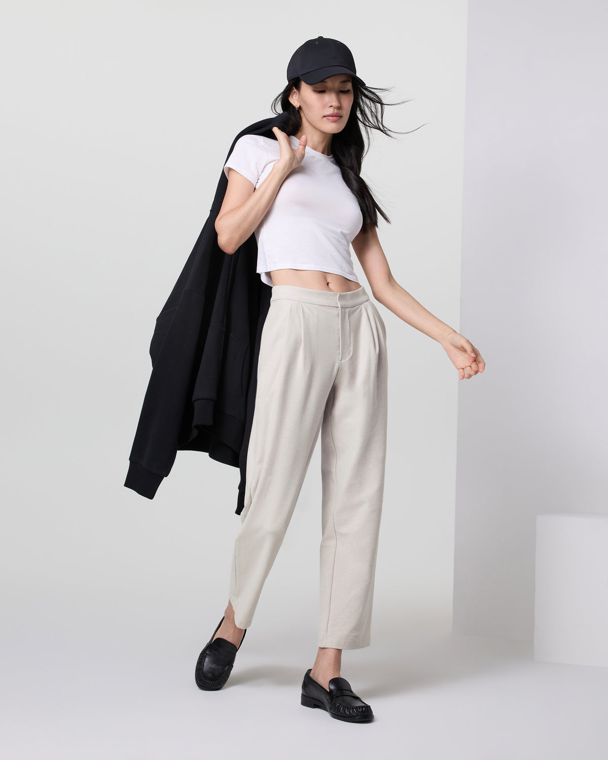 Elevation Ankle Trouser Ecru Heather | Vuori shop - US 1287
