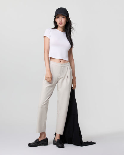 Elevation Ankle Trouser Ecru Heather | Vuori shop - US 1287