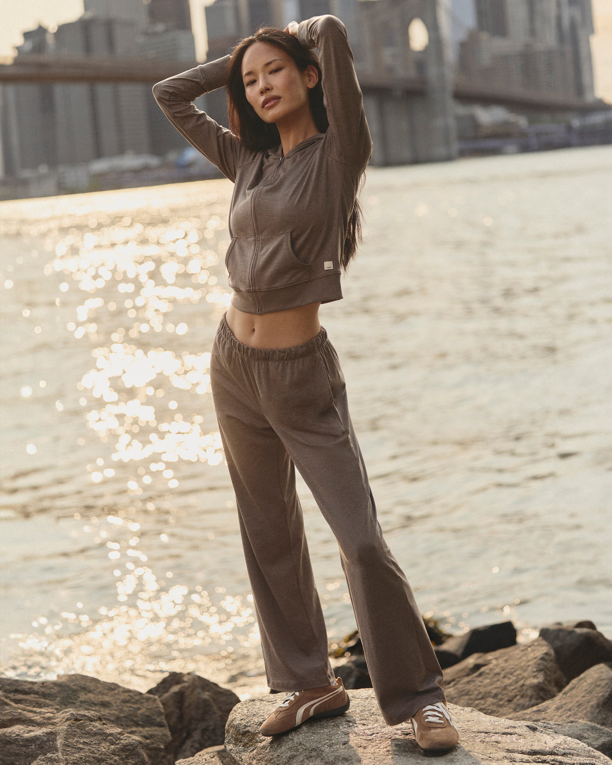 Halo Straight Leg Pant Women's Chia Heather Pants | Vuori sale - US 1283