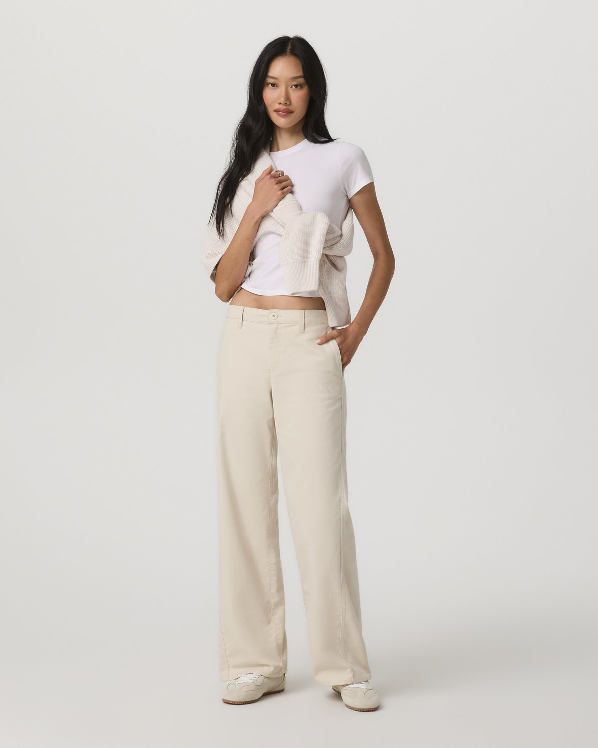 Telluride Twill Pant Women's Bone Mid-Low Rise Pants | Vuori onsale - US 5337