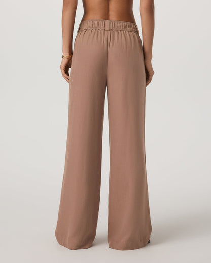 Trestles Twill Wideleg Women's Nutmeg Trouser Pants | Vuori discount - US 6977