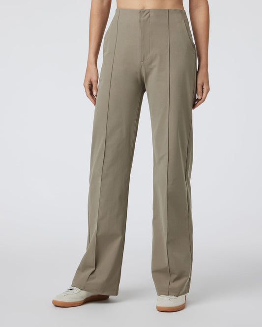 Womens Meta Wideleg Taupe Tailored Pants | Vuori outlet - US 5015