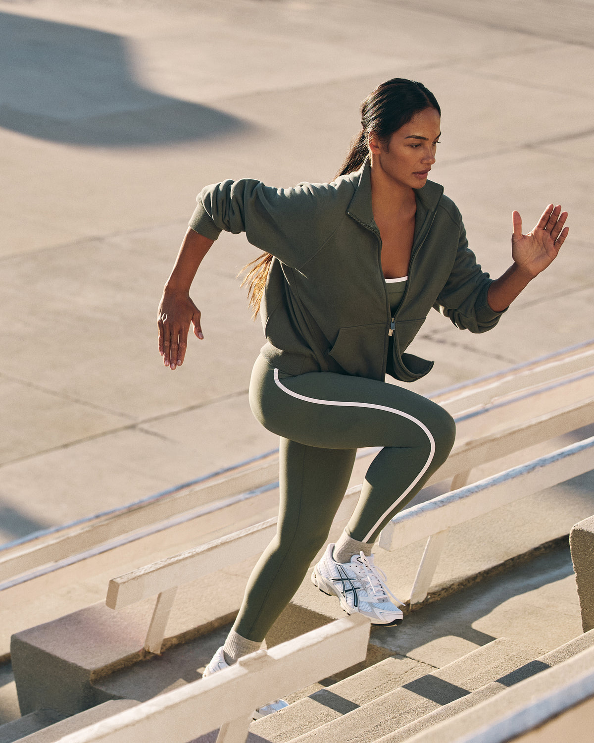Vuori AllTheFeels™ Corset Legging Women's Agate Green Leggings | Vuori online - US 3123