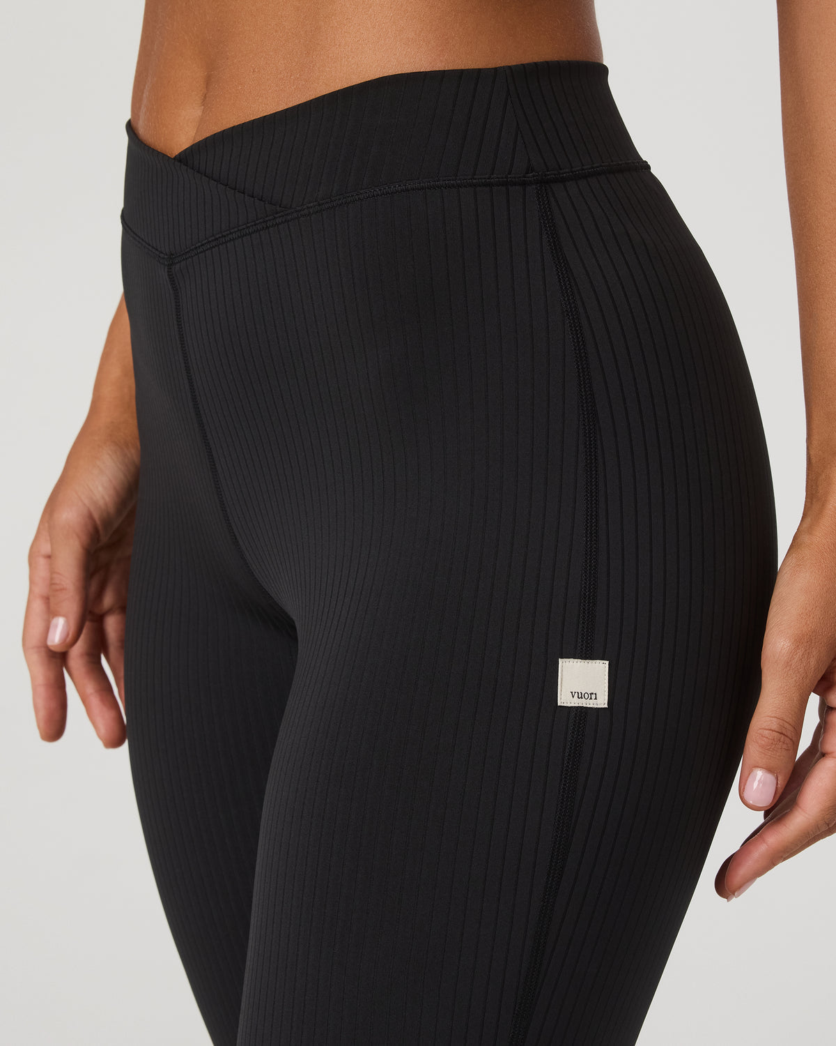 Inversion Rib Slim Flare Women's Black Slim Flare Leggings | Vuori onsale - US 1301