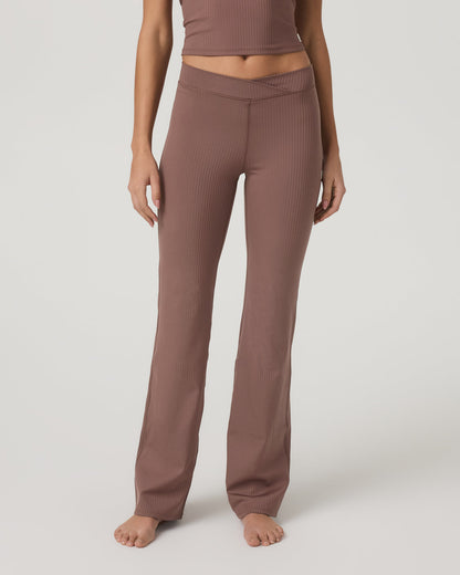 Inversion Rib Slim Flare Women's Sable Slim Flare Leggings | Vuori outlet - US 6329