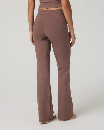 Inversion Rib Slim Flare Women's Sable Slim Flare Leggings | Vuori outlet - US 6329