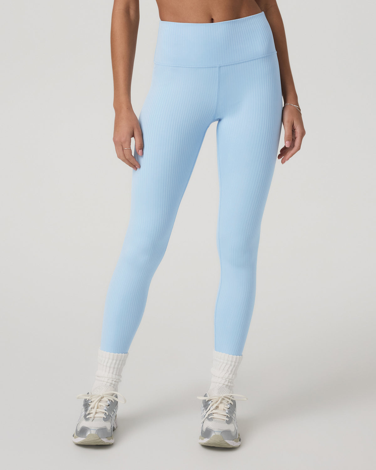 Inversion Rib Legging Women's Crystal Blue Rib Knit Leggings | Vuori shop - US 1542