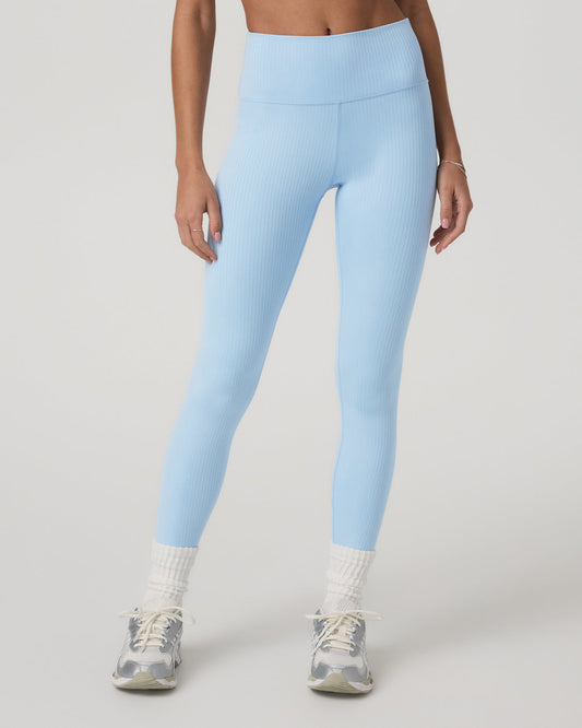 Inversion Rib Legging Women's Crystal Blue Rib Knit Leggings | Vuori shop - US 1542