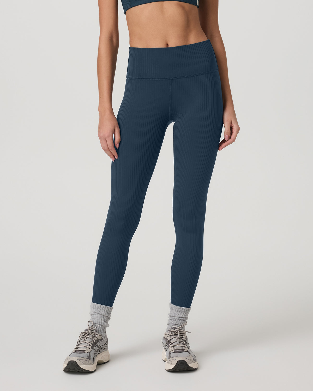 Inversion Rib Legging Women's Ocean Blue Rib Knit Leggings | Vuori discount - US 9583