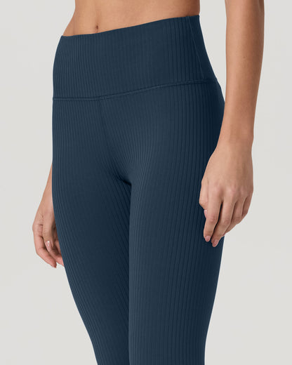 Inversion Rib Legging Women's Ocean Blue Rib Knit Leggings | Vuori discount - US 9583