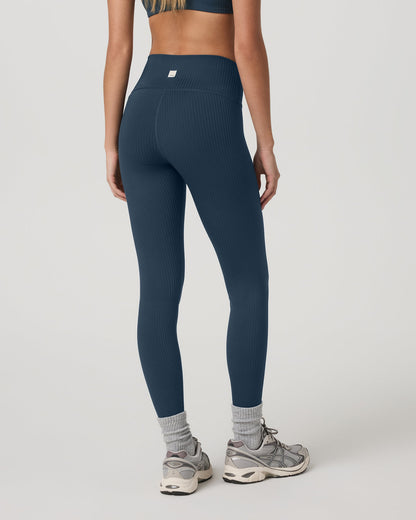 Inversion Rib Legging Women's Ocean Blue Rib Knit Leggings | Vuori discount - US 9583