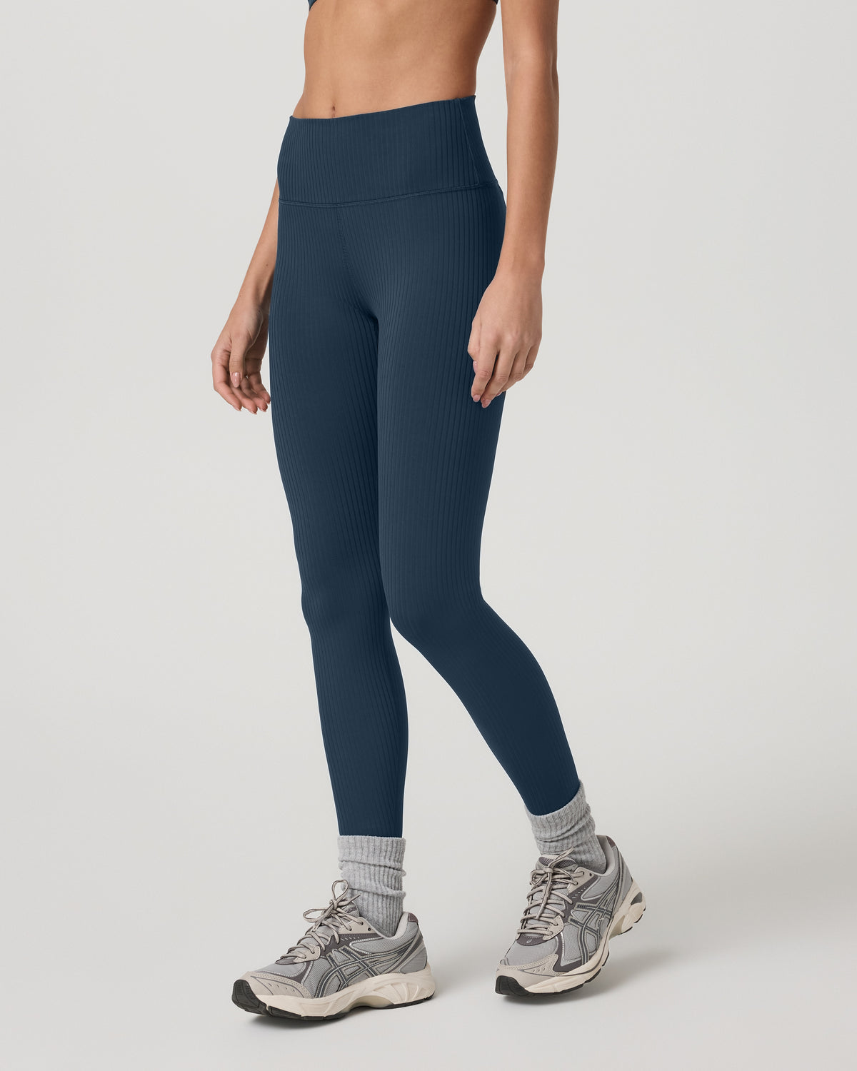 Inversion Rib Legging Women's Ocean Blue Rib Knit Leggings | Vuori discount - US 9583