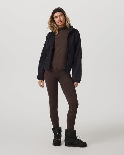 Women's Textured Chilled Out Legging Java Houndstooth | Vuori outlet - US 2501