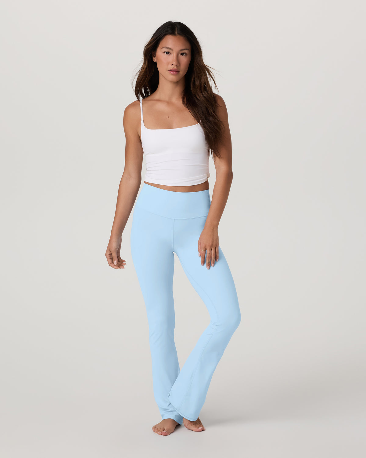 Vuori AllTheFeels™ Slim Flare Crystal Blue Leggings | Vuori for sale - US 1661
