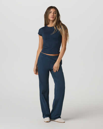 Women's Halo Modern Straight Leg Pant Blue Coast Heather | Vuori shop - US 3061