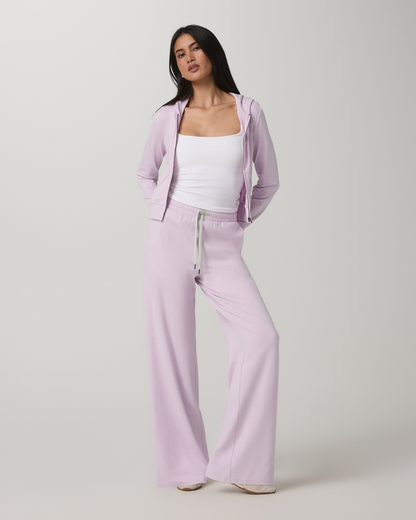 Halo Essential Wideleg Women's Lilac Breeze Heather Pants | Vuori for sale - US 2089