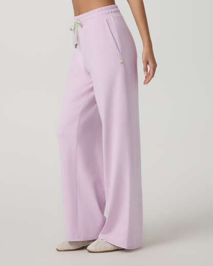 Halo Essential Wideleg Women's Lilac Breeze Heather Pants | Vuori for sale - US 2089