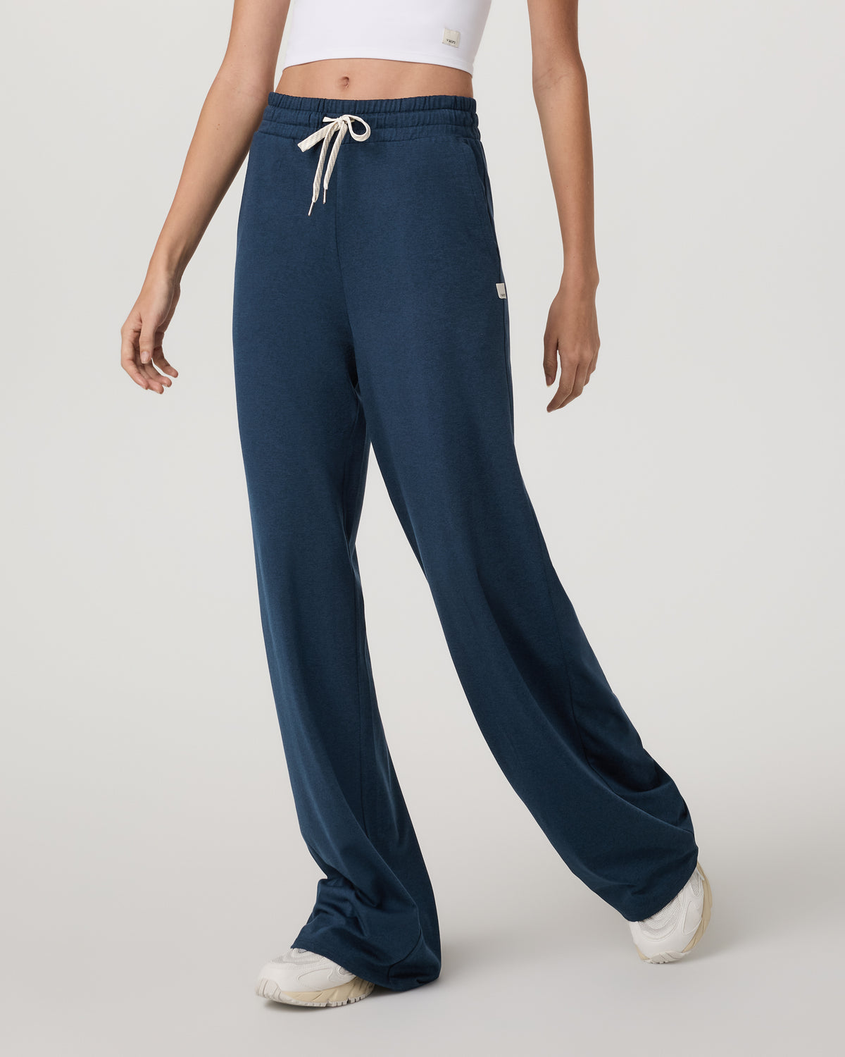 Halo Wideleg Women's Blue Coast Heather Pants | Vuori for sale - US 1482