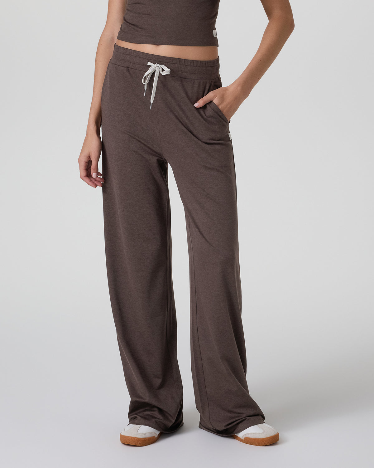 Halo Essential Wideleg Pant Java Heather | Vuori for sale - US 8351