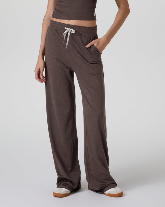 Halo Essential Wideleg Pant Java Heather | Vuori for sale - US 8351