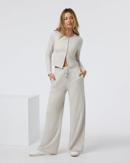 Halo Essential Wideleg Ecru Heather | Vuori online - US 7623