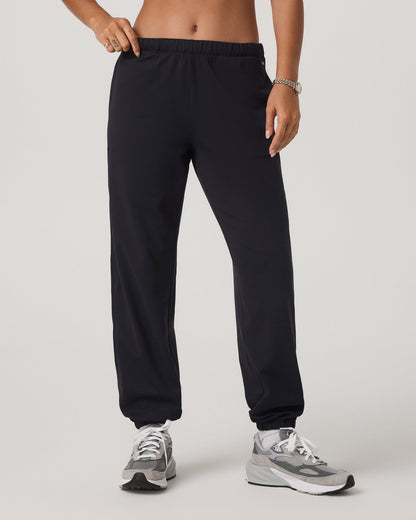 Halo Modern Sweatpant Women's Solid Black Pants | Vuori discount - US 9262