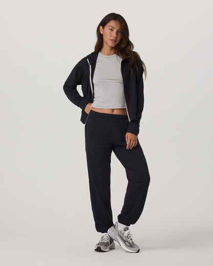 Halo Modern Sweatpant Women's Solid Black Pants | Vuori discount - US 9262
