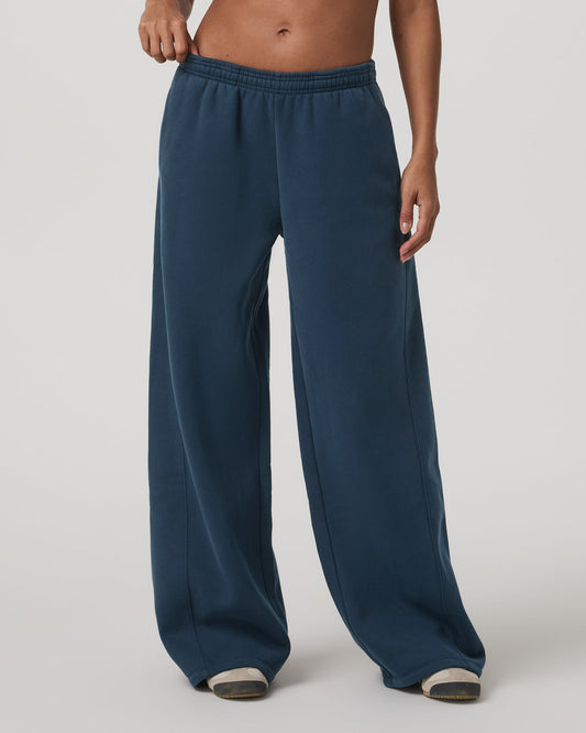 Restore Ultra Wideleg Sweatpant Women's Ocean Blue Pants | Vuori sale - US 9979