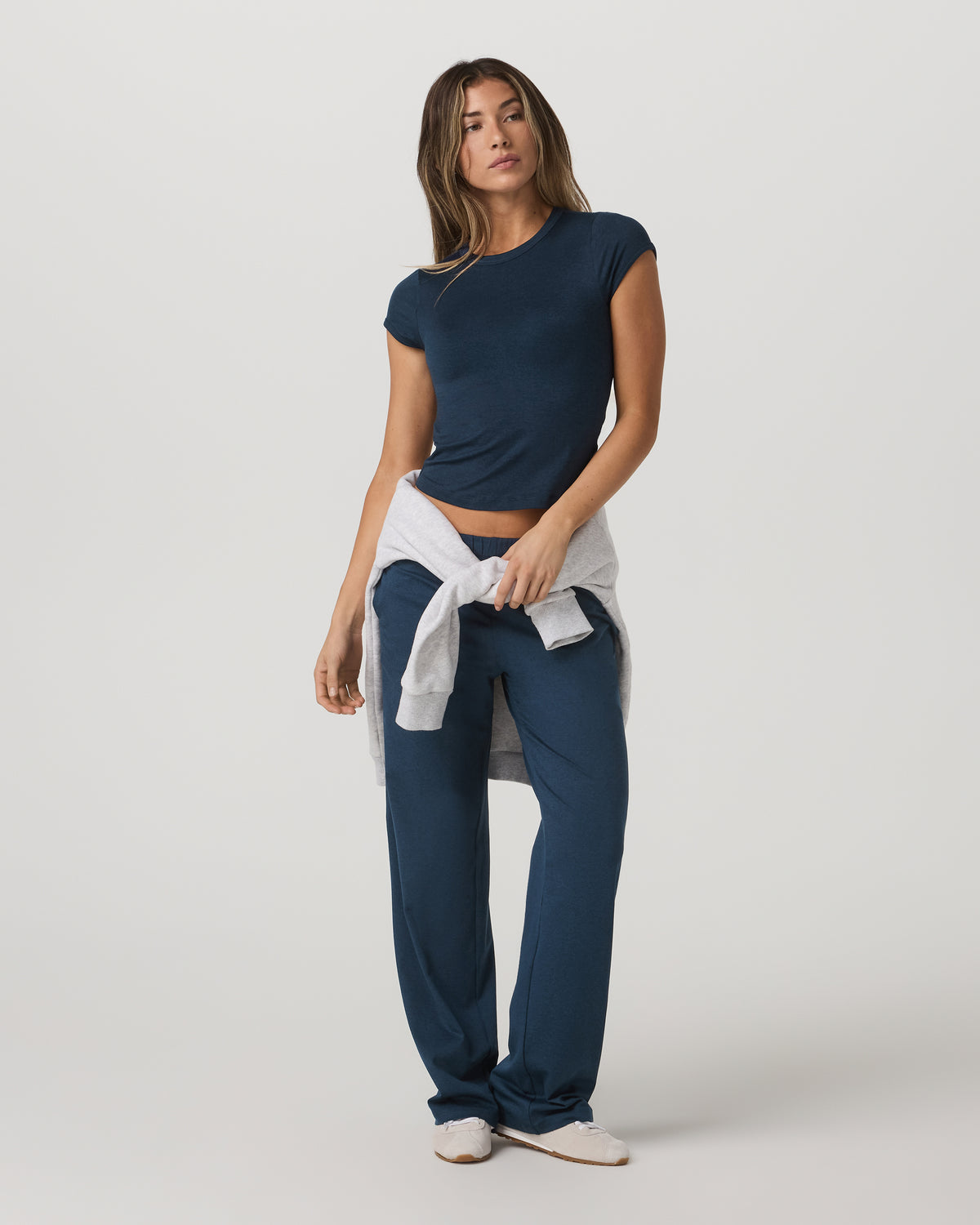 Halo Modern Straight Leg Pant - Long Blue Coast Heather | Vuori online - US 1132