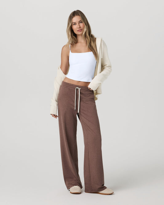 Halo Essential Wideleg Pant Women's Sable Heather Pant | Vuori outlet - US 8367
