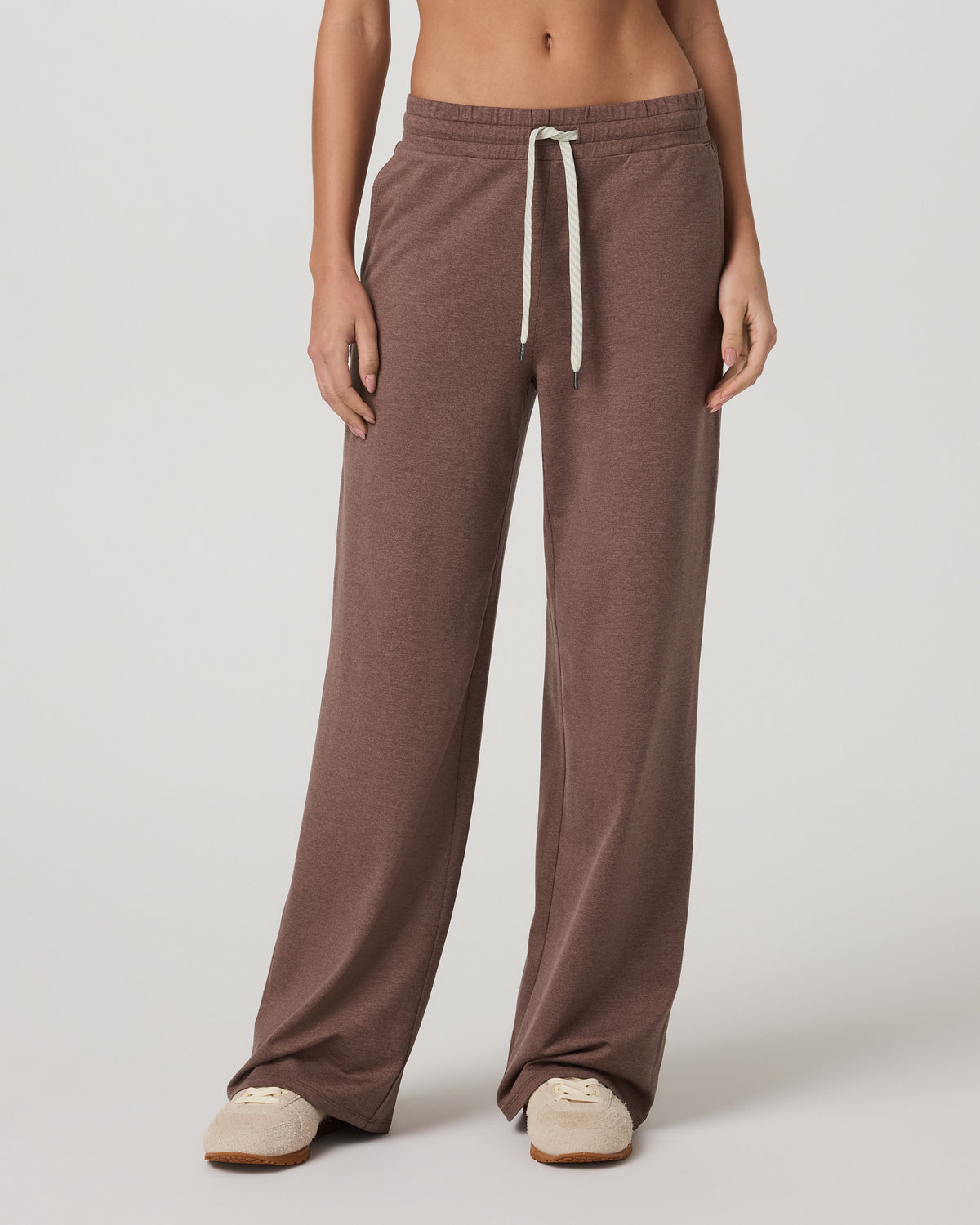 Halo Essential Wideleg Pant Women's Sable Heather Pant | Vuori outlet - US 8367