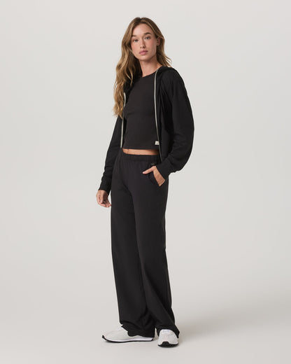 Women's Halo Modern Strght Leg Pant - Short Solid Black | Vuori online - US 7527