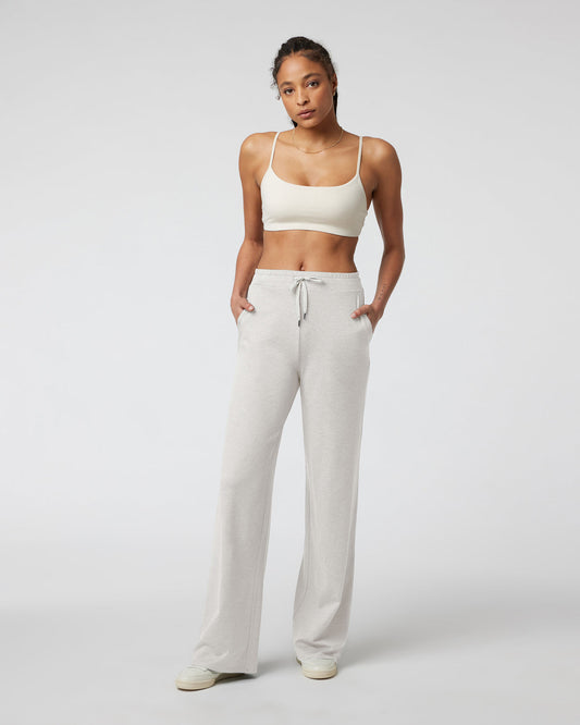 Halo Essential Wideleg - Long Ecru Heather | Vuori shop - US 3809